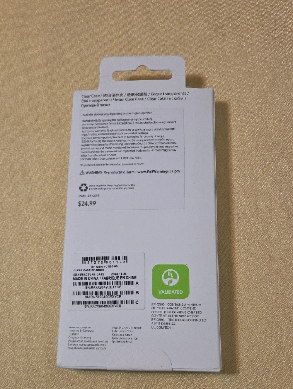 Samsung Galaxy S25 Clear Protective Case - Transparent